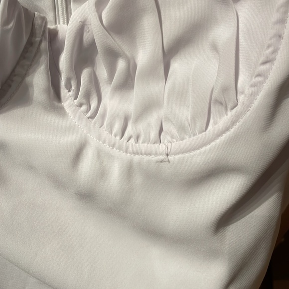 Princess Polly Dyer White Sheer Sleeve Dress - Picture 7 of 7